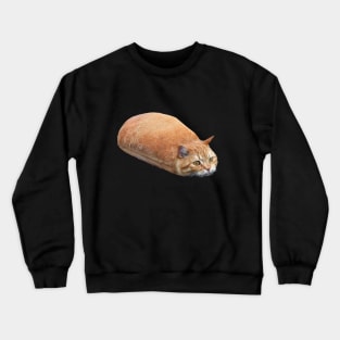 Cat Loaf Kitty Kitten Bread Breadloaf Cats Funny Crewneck Sweatshirt